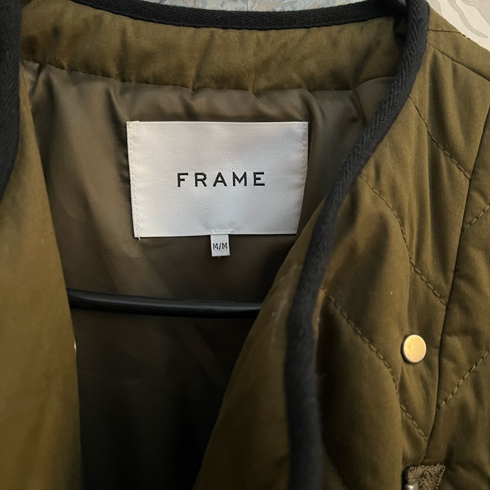 Frame Women’s Quilted Colorblock Jacket - Picture 4 of 8